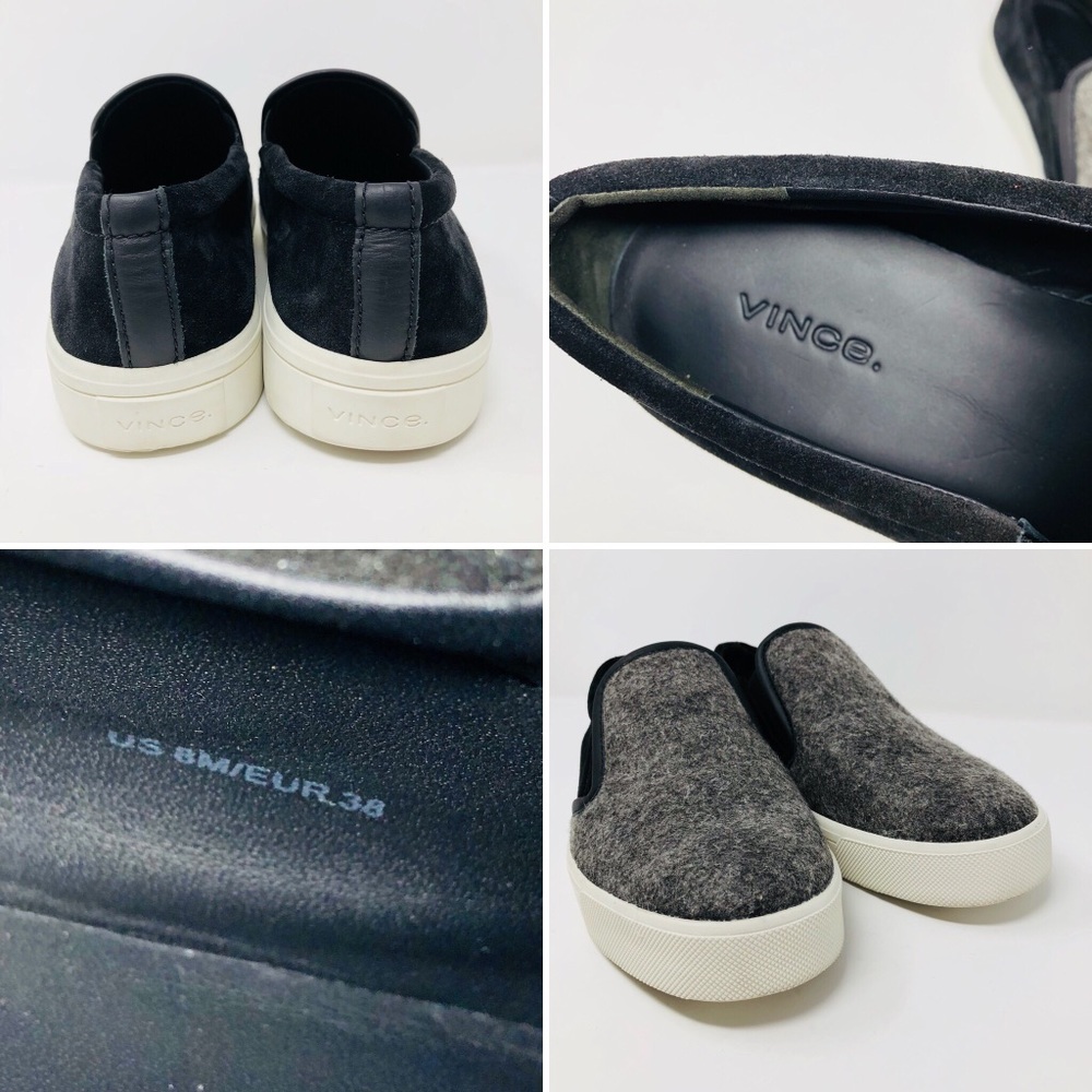 VINCE BANLER SLIP ON SNEAKERS SZ 8 - Picture 7 of 7